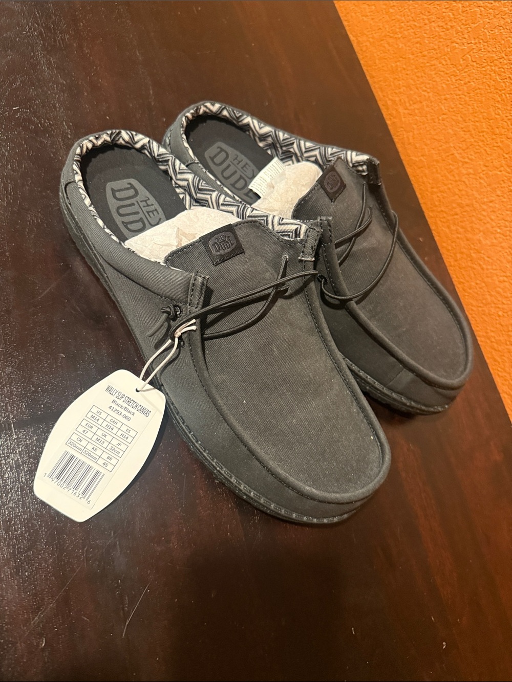 Hey Dude Charcoal Grey Casual Slip-On Loafers size 14